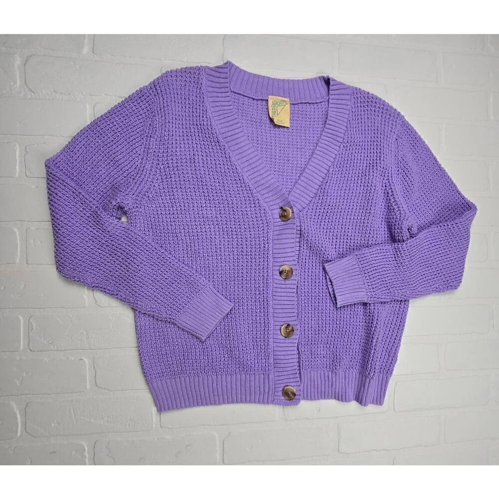 There Abouts Lilac V Neck Button Cardigan XL Juniors
